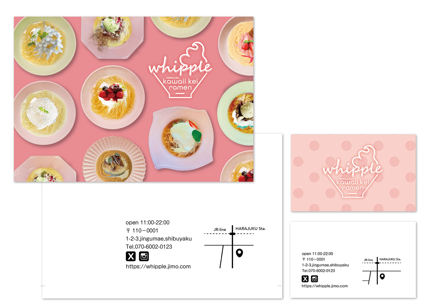 kawaiiramenのDMとショップカードの画像